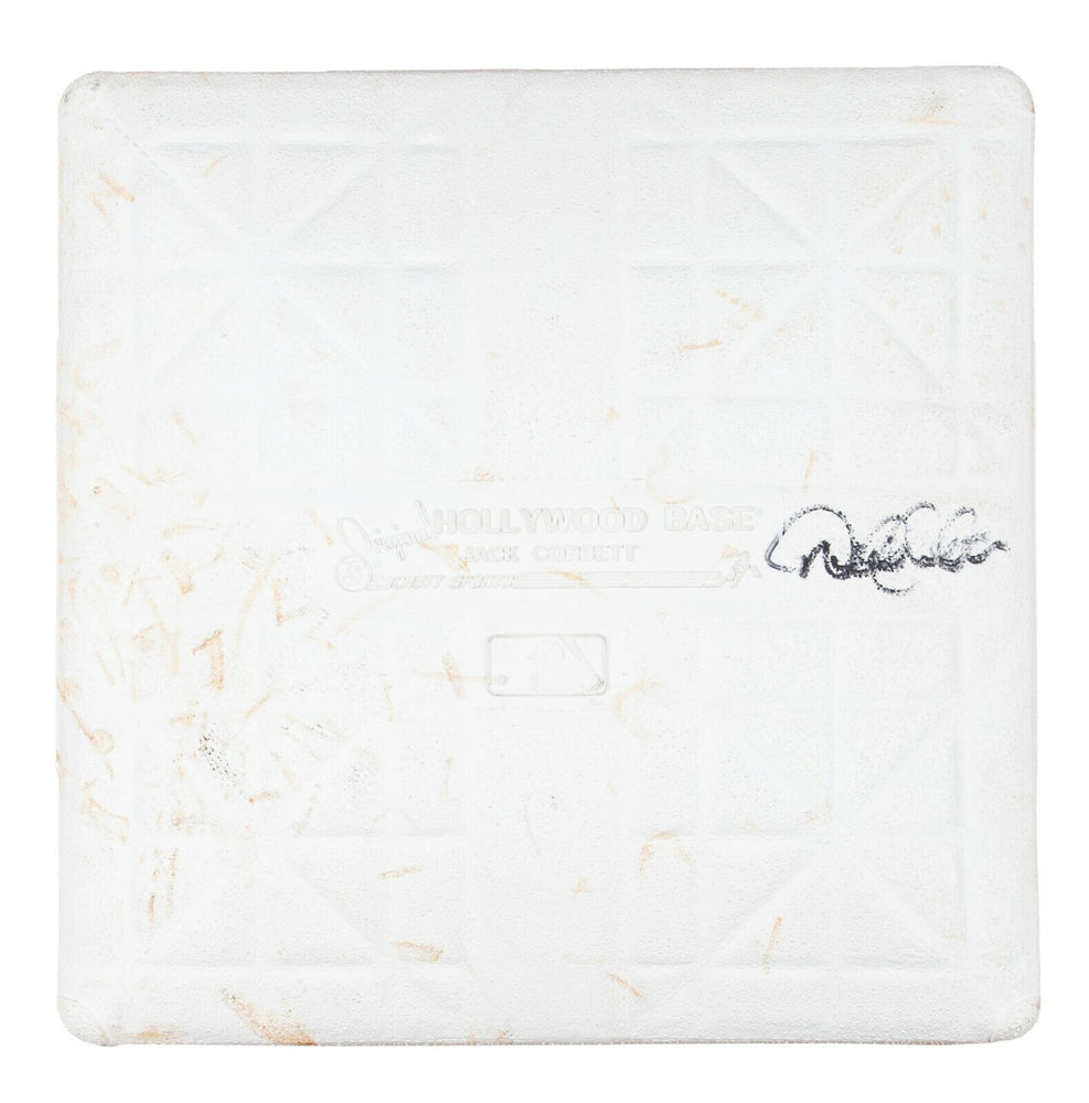 Derek Jeter Signed 2008 Yankee Stadium Final Season Game Used Base Steiner COA