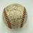 1961 New York Yankees W.S. Champs Team Signed Baseball Mickey Mantle Maris BAS