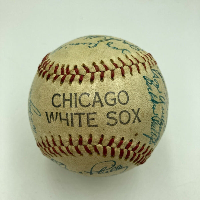 1957 Chicago White Sox Team Signed Autographed Baseball With Nellie Fox