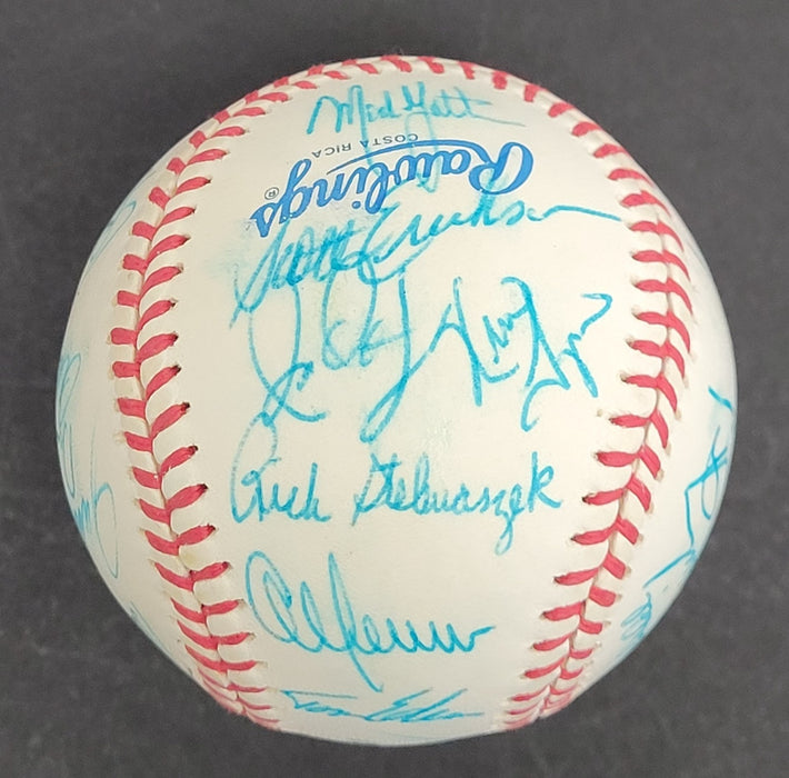 Beautiful 1991 Minnesota Twins World Series Champs Team Signed Baseball JSA COA