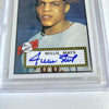 1952 Topps Willie Mays Signed Autographed RP RC Baseball Card BGS 8.5 Auto 10