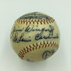 Magnificent Oklahoma Natives Stars Signed Baseball Carl Hubbell 6 Sigs JSA COA