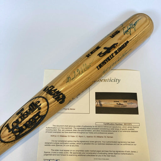 Harmon Killebrew Bob Feller Early Wynn Billy Williams HOF Signed Bat JSA COA