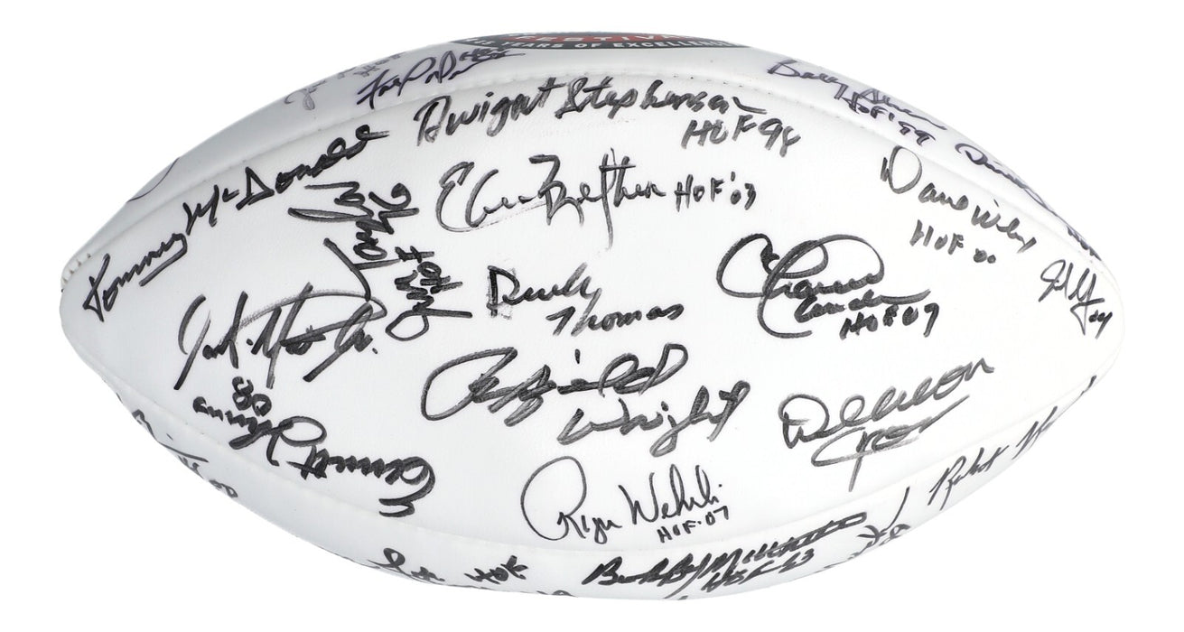 2008 Hall Of Fame Induction Multi Signed NFL Football 34 Sigs Beckett COA