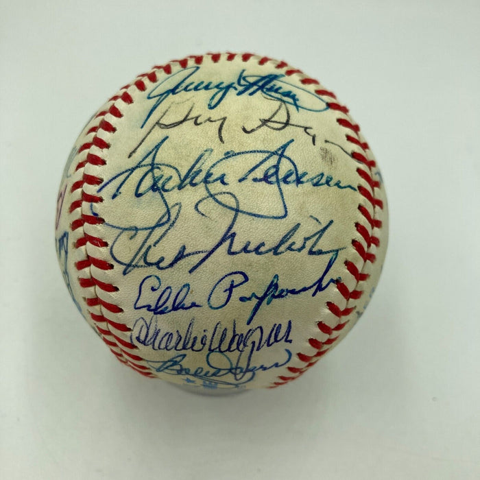 Ted Williams Boston Red Sox Legends Multi Signed Baseball 28 Signatures JSA COA