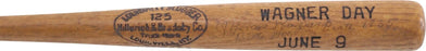 Honus Wagner Signed Louisville Slugger Honus Wagner Day Mini Baseball Bat JSA
