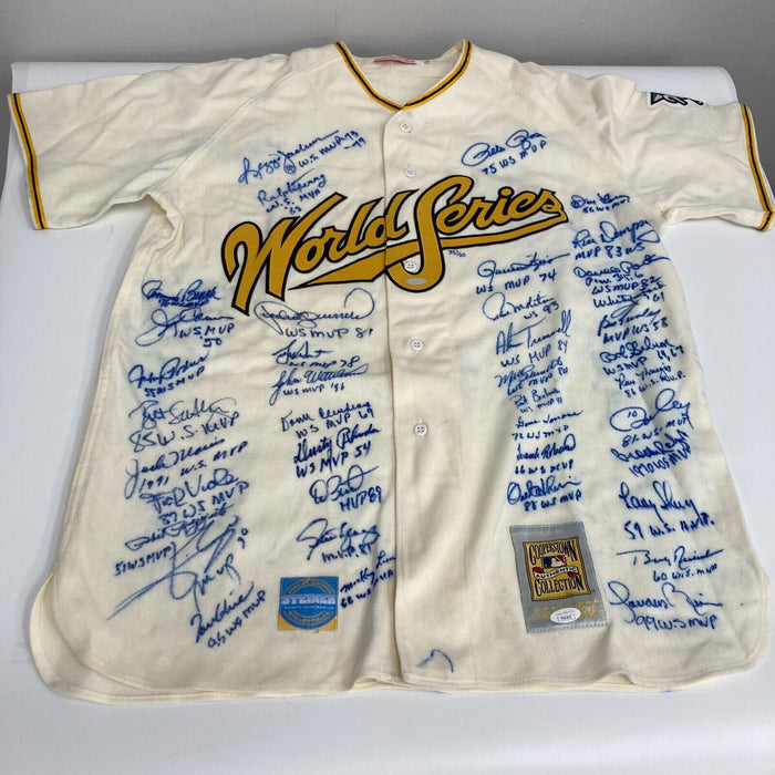 World Series MVP Winners Signed Inscribed Jersey 40 Signatures JSA COA