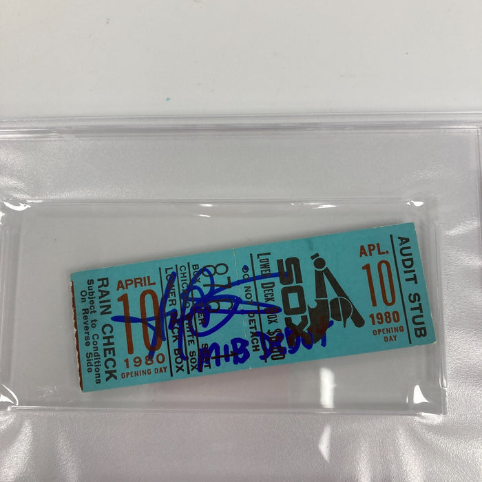 Harold Baines Signed MLB Debut First Game Ticket April 10, 1980 PSA DNA