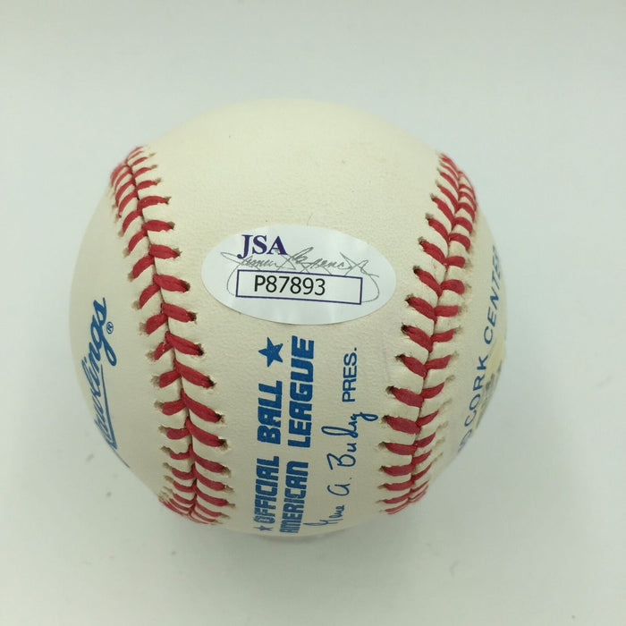 Beautiful Whitey Ford Signed Autographed American League Baseball JSA COA