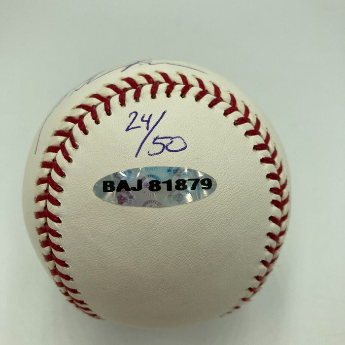 Hunter Pence "First MLB Home Run" Rookie Signed Baseball UDA Upper Deck COA