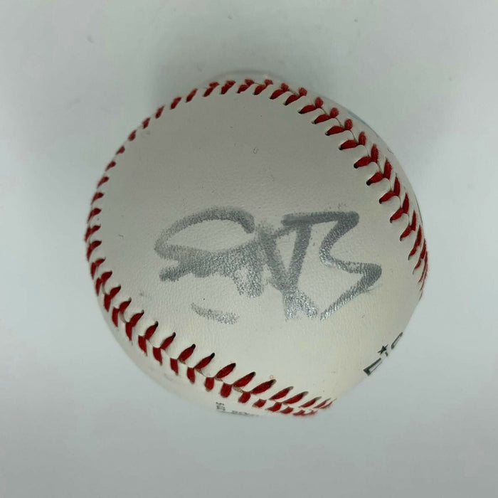 Sandra Bullock & Michelle Bombshell Mcgee Signed Baseball JSA COA VERY RARE