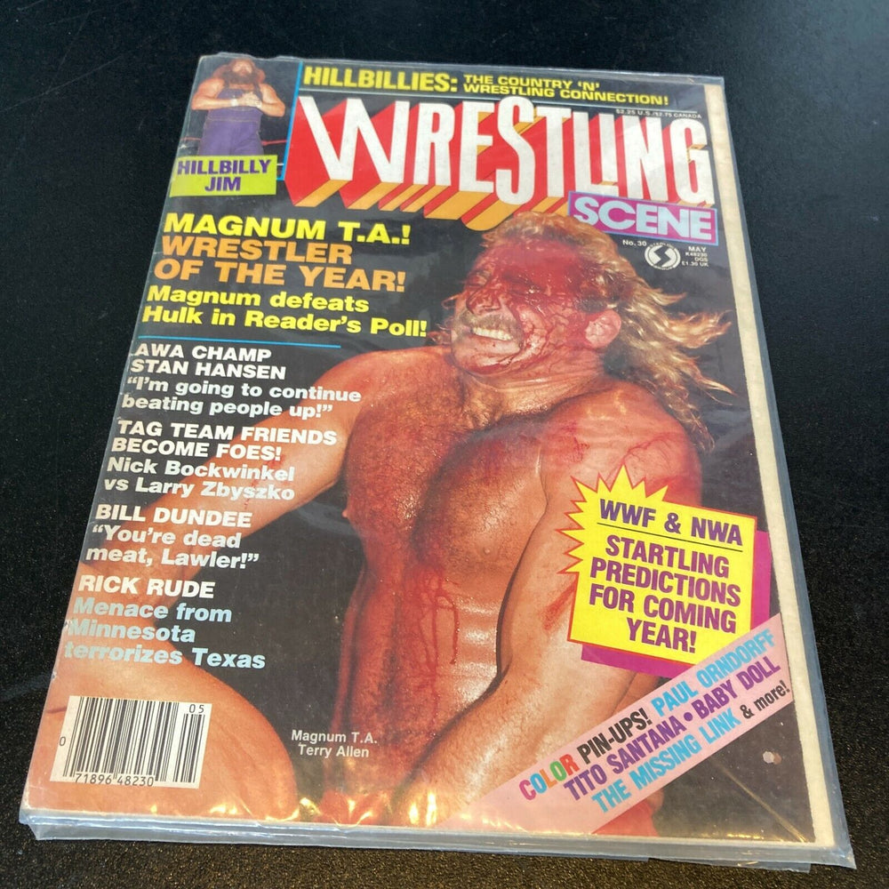 Captain Lou Albano Signed Vintage Wrestling Magazine