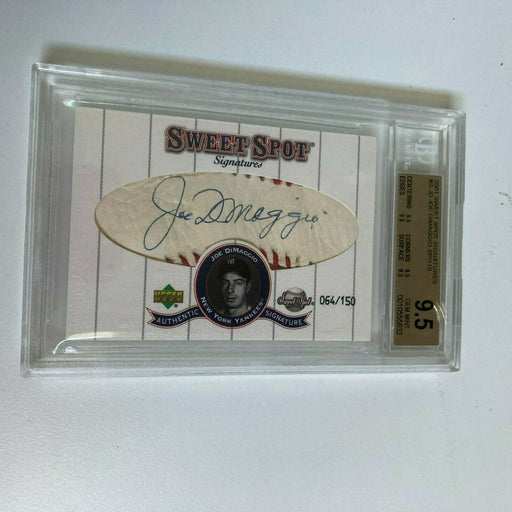 2001 Upper Deck Sweet Spot Joe Dimaggio Baseball Auto 64/150 BGS 9.5 Gem Mint
