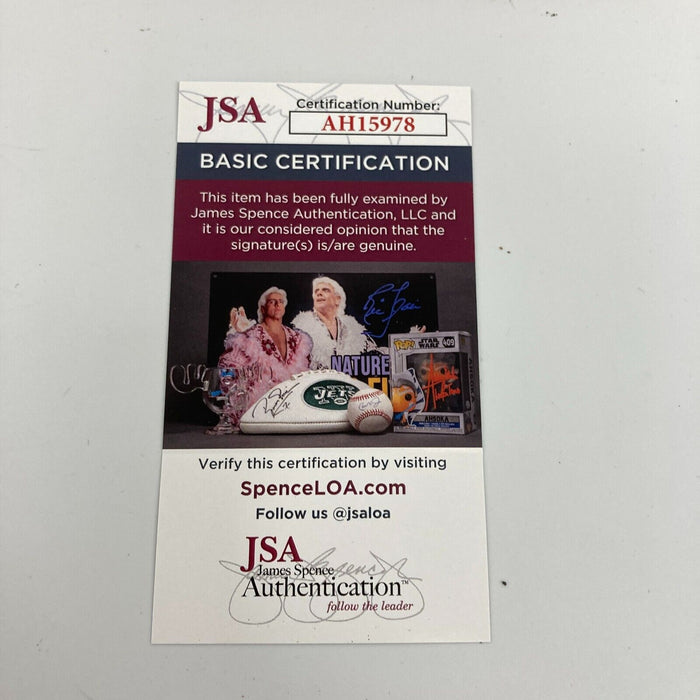 Enos Slaughter  Signed 1950's Rawlings Game Model Baseball Glove JSA COA