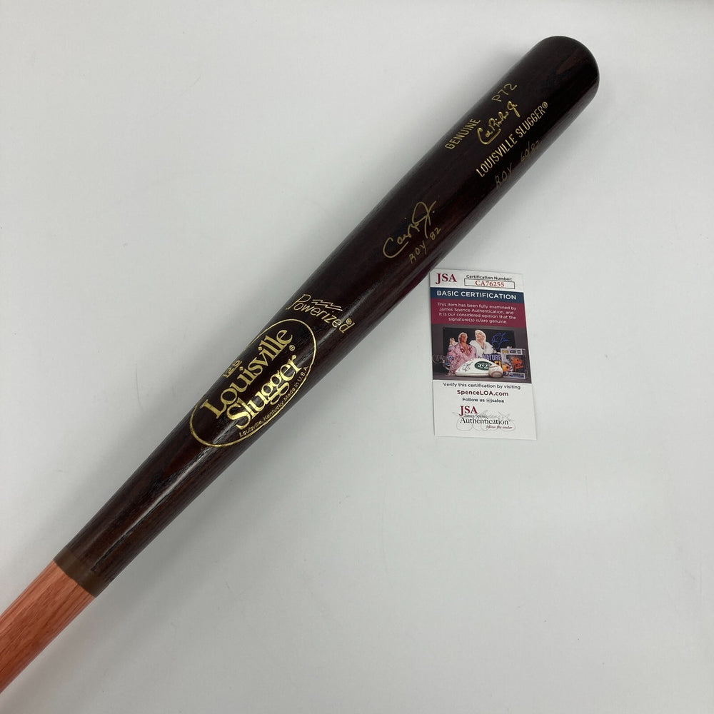 Cal Ripken Jr. 1982 Rookie Of The Year Signed Game Model Baseball Bat JSA COA