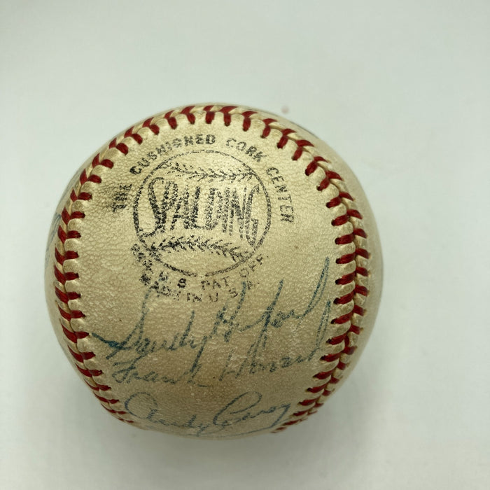 Sandy Koufax Don Drysdale 1962 Los Angeles Dodgers Team Signed Baseball JSA COA
