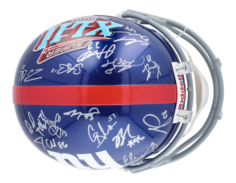 2007 New York Giants Super Bowl Champs Team Signed Full Size Helmet Steiner COA