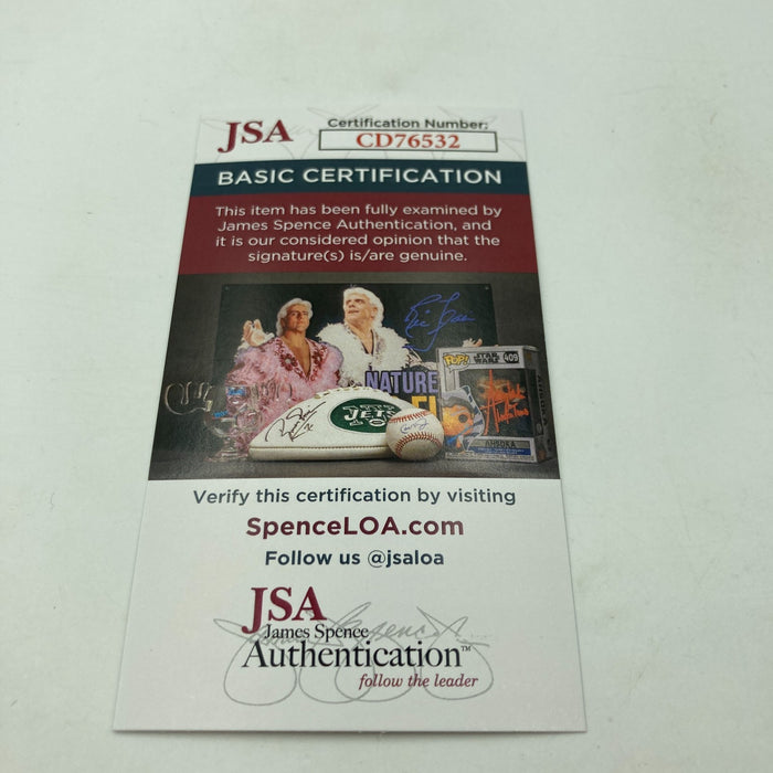 Augie Donatelli Umpire Signed 1950's National League Giles Baseball JSA COA