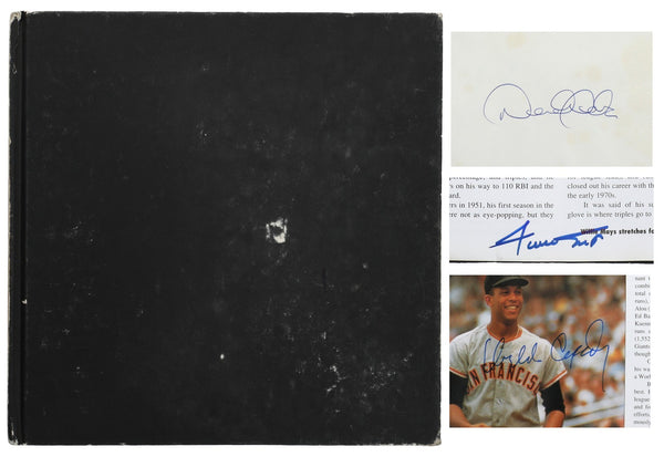 Rookies Of The Year Signed Baseball Book 78 Sigs Derek Jeter Willie Mays Beckett