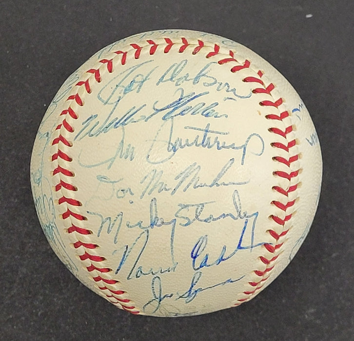 Beautiful 1968 Detroit Tigers World Series Champs Team Signed Baseball JSA COA