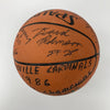 1985-86 Louisville Cardinals NCAA Champs Team Signed Basketball JSA COA