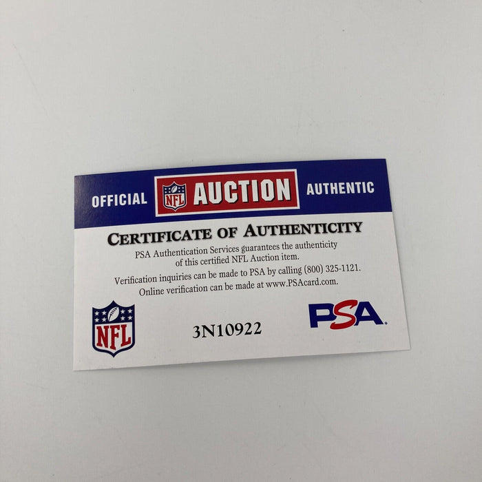 2017 Atlanta Falcons NFC Champs Team Signed Super Bowl LI Football PSA DNA COA