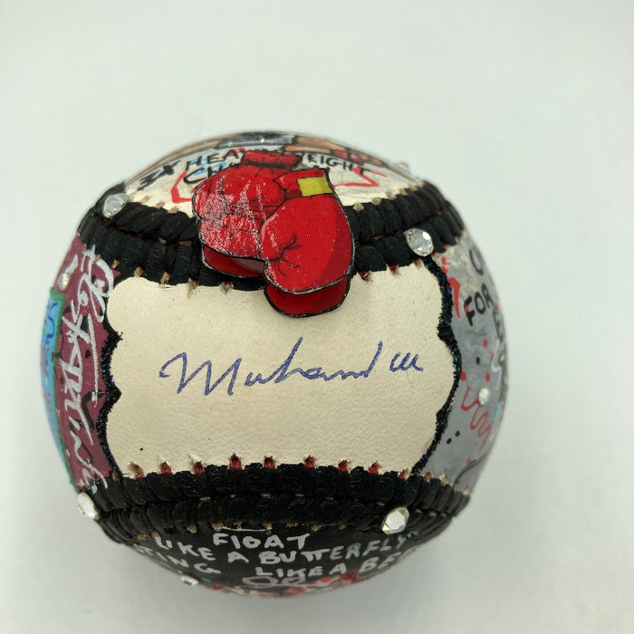 Muhammad Ali Signed Charles Fazzino Pop Art Baseball PSA DNA 10 GEM Mint Auto