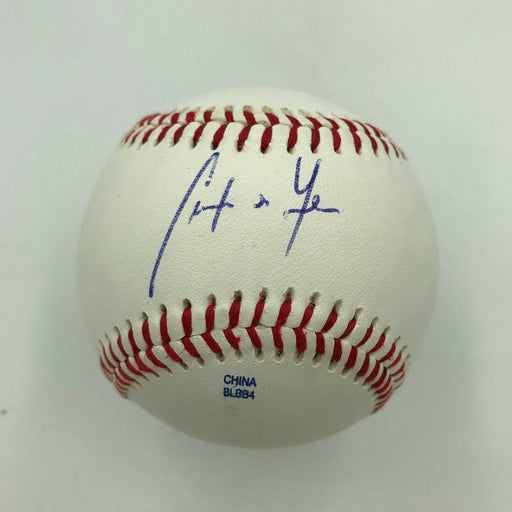 2011 Christian Yelich Pre Rookie Signed Official Minor League Baseball JSA MINT