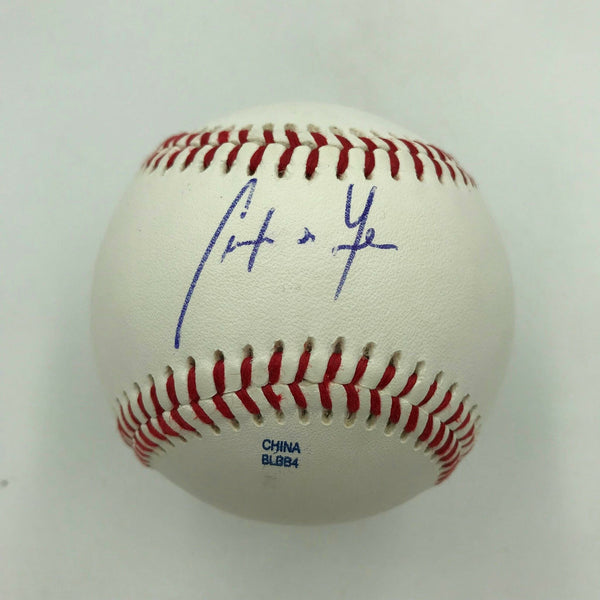 2011 Christian Yelich Pre Rookie Signed Official Minor League Baseball JSA MINT