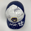 Robin Yount Paul Molitor Milwaukee Brewers HOF Legends Signed Helmet JSA COA