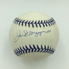 RARE Joe Dimaggio "Death Bed" Signed 1998 Joe Dimaggio Day Baseball Beckett JSA.