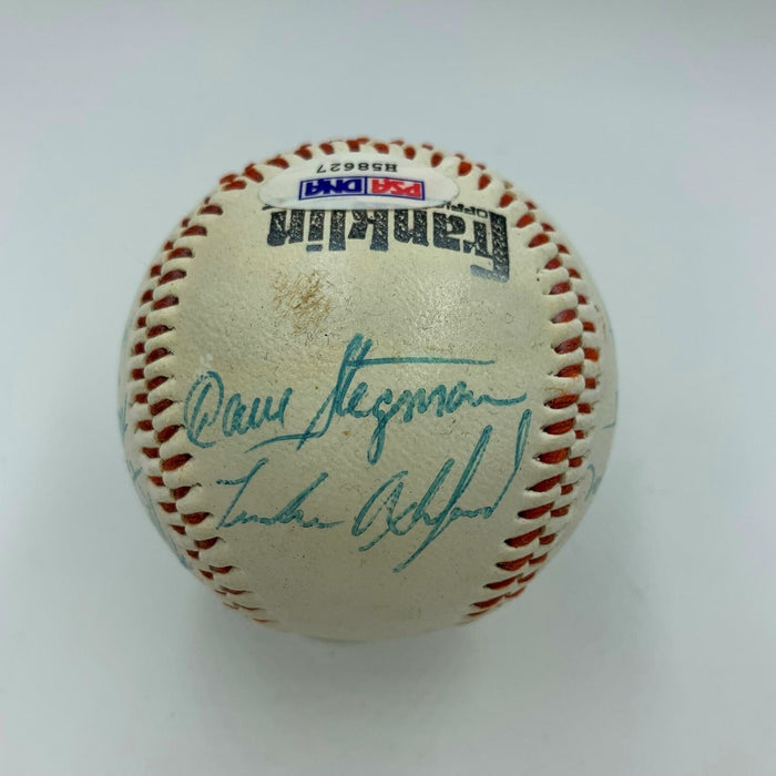 Don Mattingly Pre Rookie 1982 Columbus Clippers Team Signed Baseball PSA DNA COA