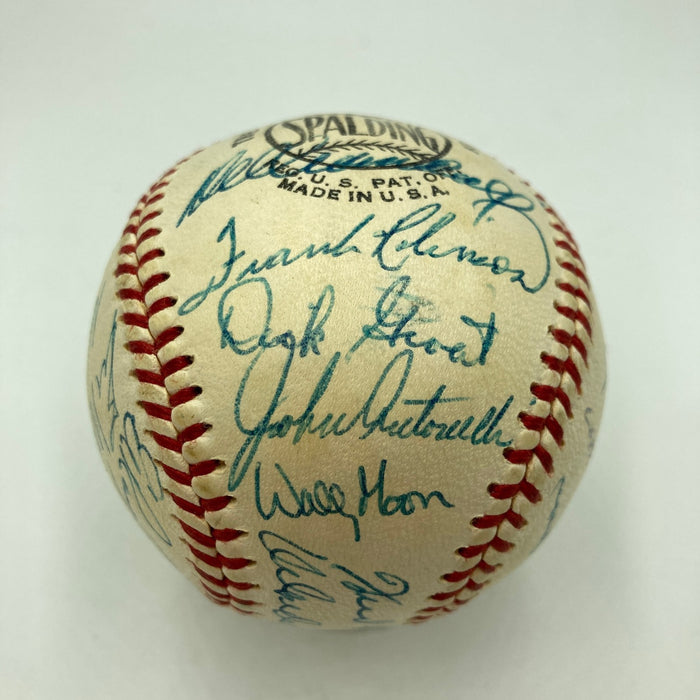 Stunning 1959 All Star Game Team Signed Baseball Hank Aaron Willie Mays JSA COA