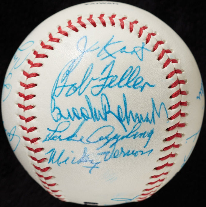 1980's Cracker Jack Old Timer's Classic HOF Multi Signed Baseball Beckett COA