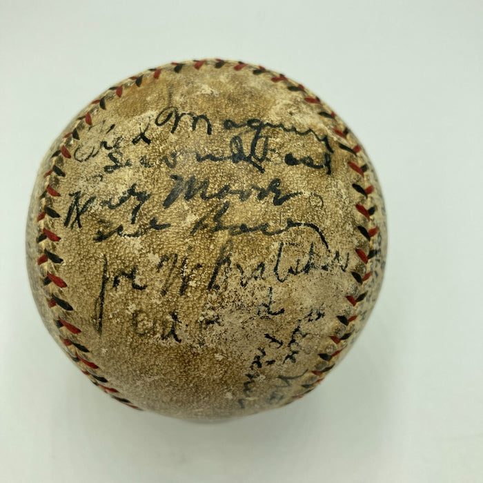 Bill McKechnie George Sisler Rabbit Maranville Braves Team Signed Baseball JSA