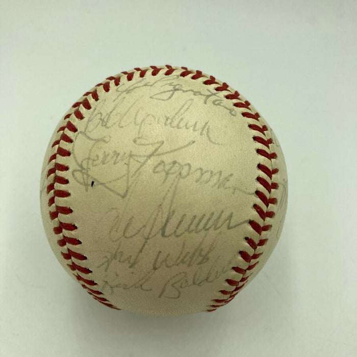 Willie Mays Tom Seaver 1975 New York Mets Team Signed National League Baseball