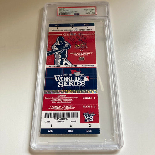Bill DeWITT St Louis Cardinals Owner Signed 2013 World Series Ticket PSA DNA
