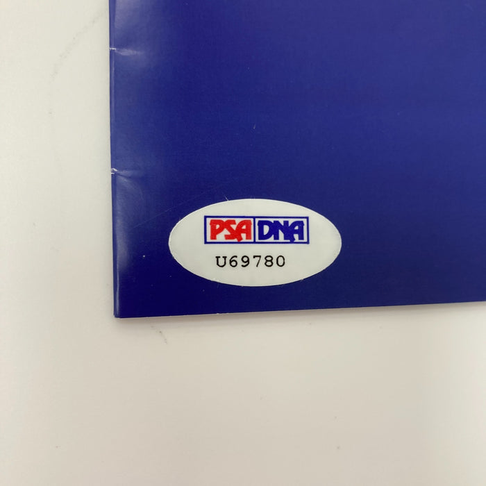 Chipper Jones Signed 2012 Celebrity Golf Program PSA DNA Certified