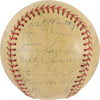 1936-37 New York Yankees World Series Champs Team Signed Baseball Lou Gehrig PSA