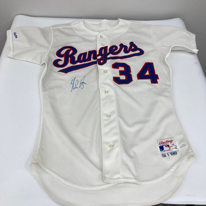 Nolan Ryan Signed Authentic 1989 Texas Rangers Game Model Rawlings Jersey JSA