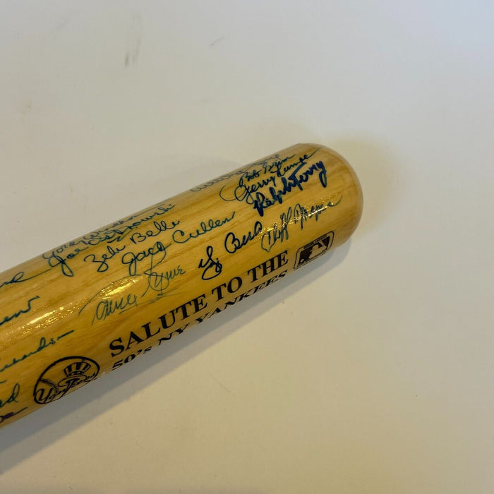 1950's New York Yankees Legends Multi Signed Baseball Bat 50+ Sigs