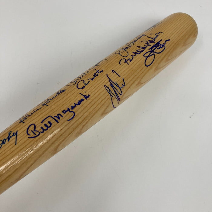 Hall Of Fame Multi Signed Cooperstown Baseball Bat 17 Sigs PSA DNA COA