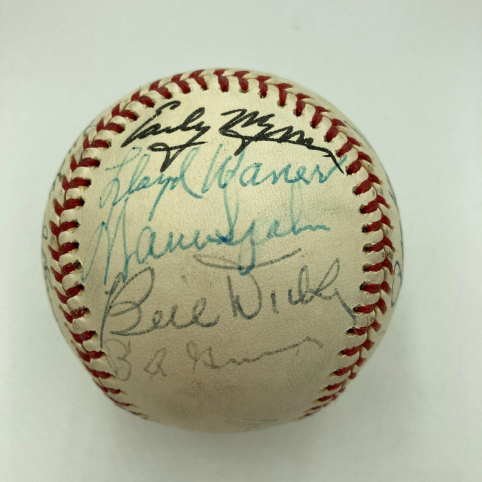 Willie Mays Rube Marquard George Kelly Hall Of Fame Multi Signed Baseball JSA