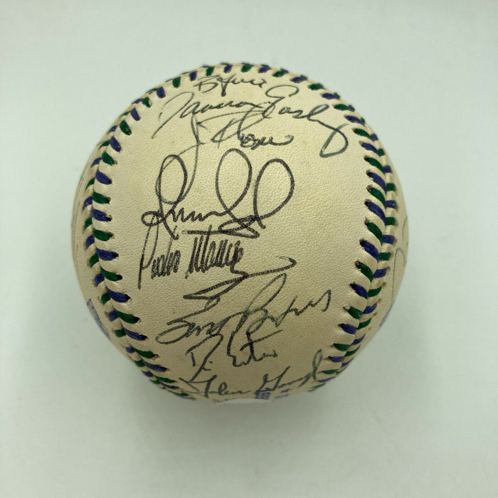 Derek Jeter Ken Griffey Jr. 1998 All Star Game Team Signed Baseball JSA COA