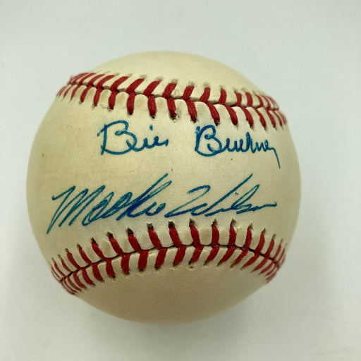 Rare Bill Buckner & Mookie Wilson Signed 1986 World Series Baseball JSA COA