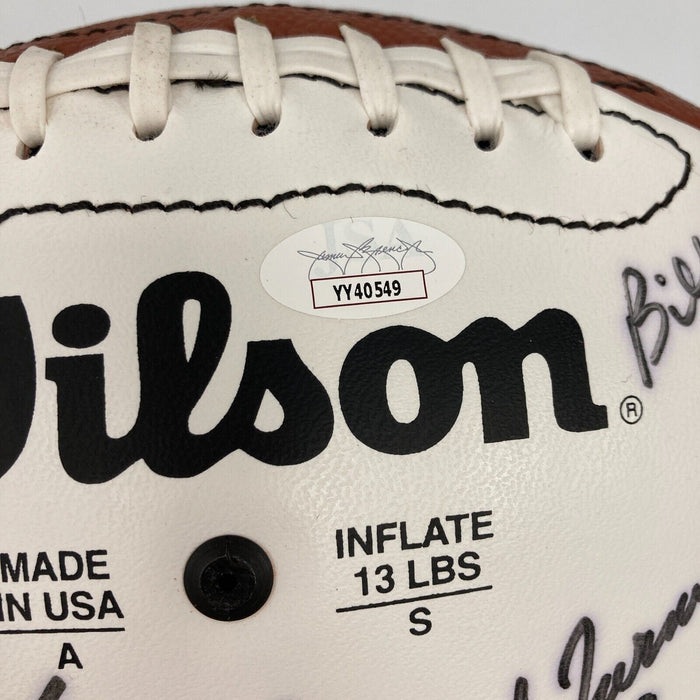 1968 New York Jets Super Bowl Champs Team Signed Wilson Football JSA COA