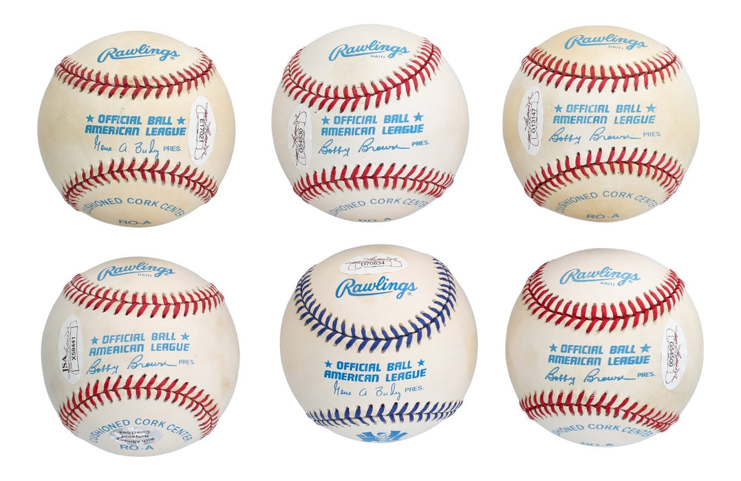 1953 New York Yankees WS Champs Team Signed Baseball Collection 35 Balls JSA COA
