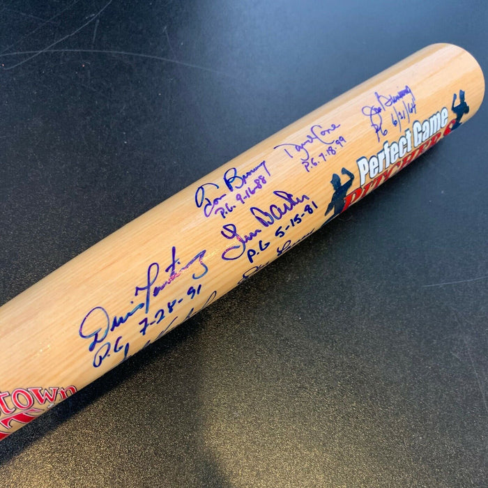 Beautiful Perfect Game Pitchers Signed Bat 11 Sigs With Sandy Koufax JSA COA