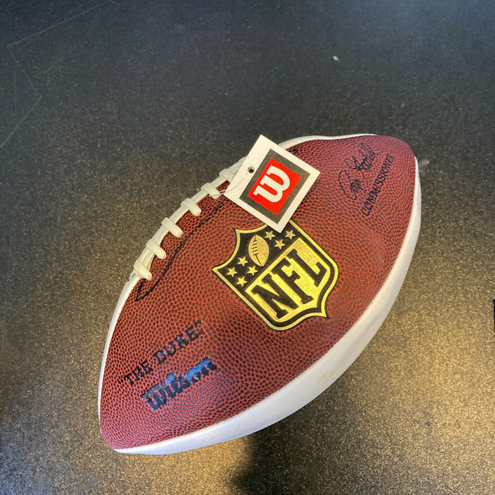 2010 Indianapolis Colts Team Signed Autographed Wilson NFL Football