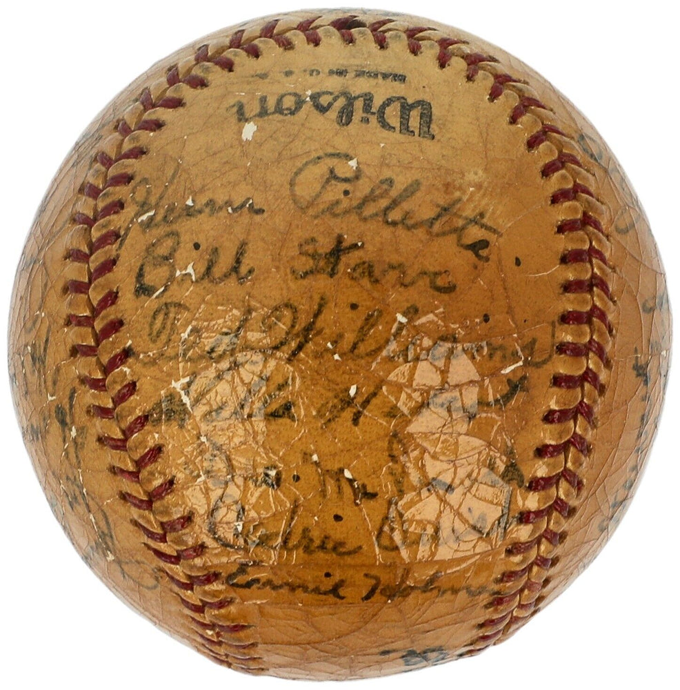 Ted Williams Pre Rookie 1937 Minor League Champs Team Signed Baseball JSA COA
